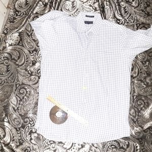 new PAUL FREDRICK xl mens blue shirt